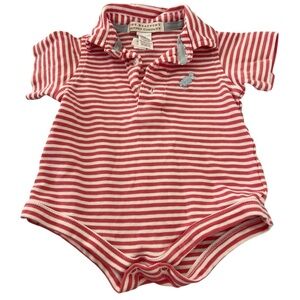COPY - The Beaufort Bonnet Company Prim & Proper Onesie Polo size 0 to 6 months